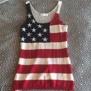 ❤️NWOT Patriotic Knit Tank Top❤️